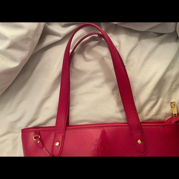 Polo Ralph Lauren Saffiano Leather Tote Bag - Picture 7 of 9